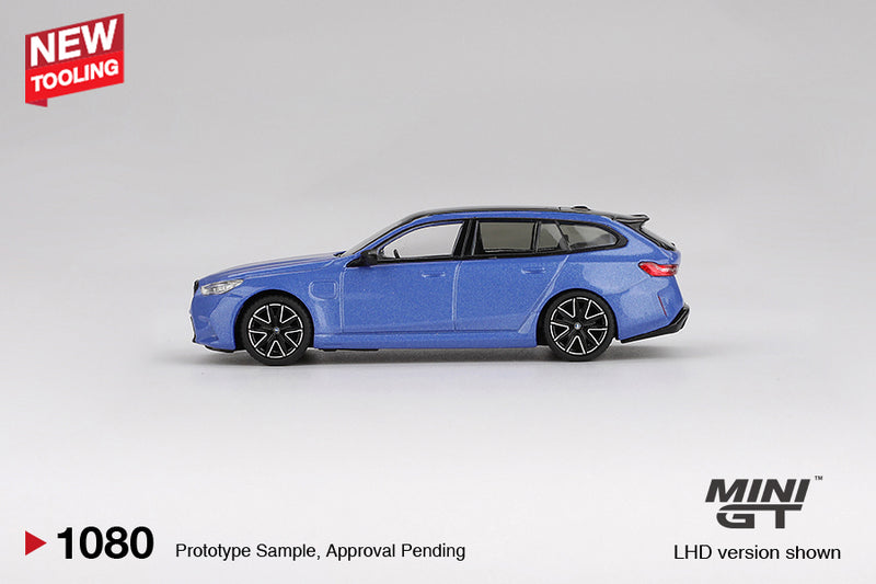 Chargez l&#39;image dans la visionneuse de la galerie, Bmw M5 (G99) TOURING BLEU MARINA BAY MÉTALLISÉ 2024 MINI GT 1:64
