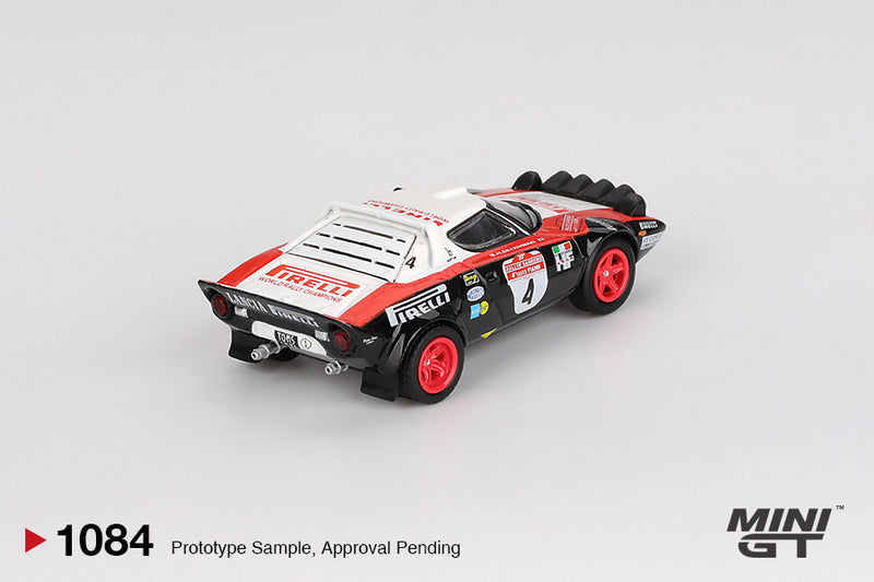 Load image into Gallery viewer, Lancia STRATOS HF #4 RALLY SANREMO WINNER 1978 MINI GT 1:64
