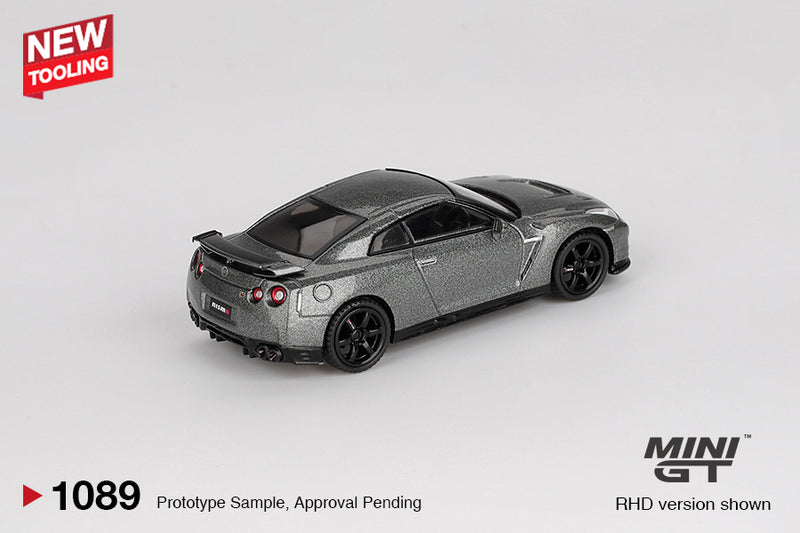 Load image into Gallery viewer, Nissan GTR (R35) CRS VERSION DARK METAL GRAY 2013 MINI GT 1:64
