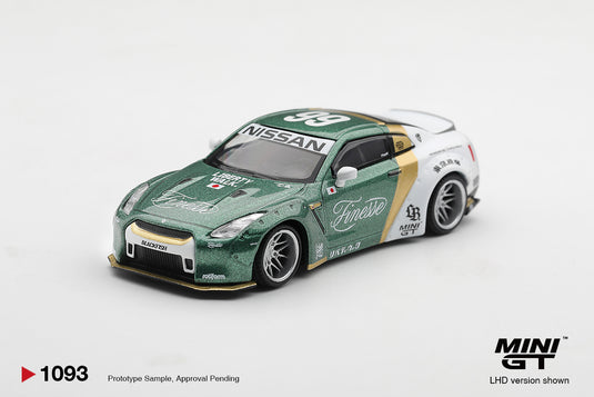 NISSAN GT-R R35 LB WORKS TYPE 1 WITH CUSTOM DUCKTAIL AUTO FINESSE 2025 MINI GT 1:64