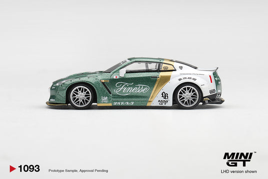 NISSAN GT-R R35 LB WORKS TYPE 1 WITH CUSTOM DUCKTAIL AUTO FINESSE 2025 MINI GT 1:64