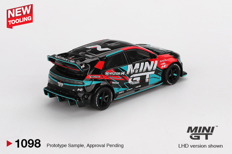 Laad de afbeelding in de Gallery-viewer, Hyundai IONIQ 5N MINI GT RS- 01T TOKYO AUTO SALON 2025 (LHD) MINI GT 1:64

