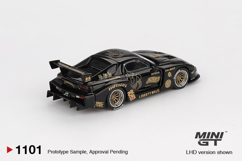 Laad de afbeelding in de Gallery-viewer, Mazda RX7 (FD3S) LB-SUPER SILHOUETTE FD-NILES 2025 (LHD) MINI GT 1:64
