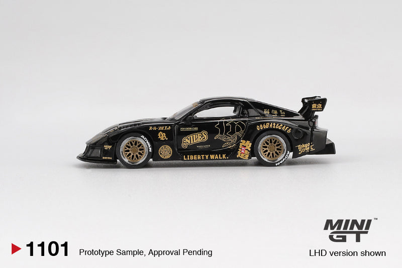 Laad de afbeelding in de Gallery-viewer, Mazda RX7 (FD3S) LB-SUPER SILHOUETTE FD-NILES 2025 (LHD) MINI GT 1:64
