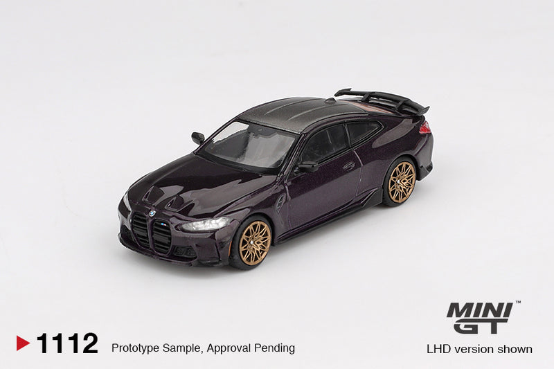 Laad de afbeelding in de Gallery-viewer, Bmw M4 (G82) PRESTATIE DAYTONA PAARS 2021 MINI GT 1:64
