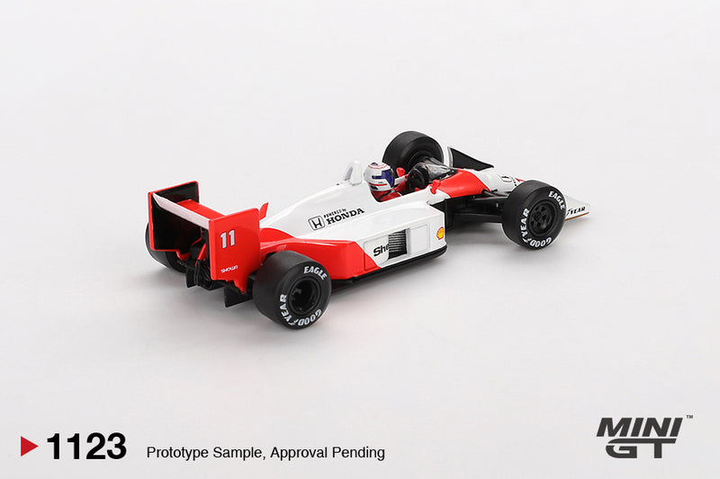 Chargez l&#39;image dans la visionneuse de la galerie, McLaren MP4/4 #11 ALAIN PROST GRAND PRIX DU JAPON 2ÈME PLACE 1988 (LHD) MINI GT 1:64
