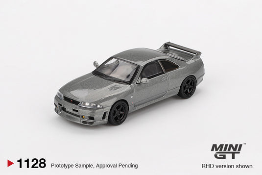 Nissan GTR (R33) NISMO BCNR33 CRS GRIS MÉTAL FONCÉ 1993 (RHD) MINI GT 1:64