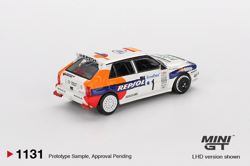 Chargez l&#39;image dans la visionneuse de la galerie, Lancia DELTA INTEGRALE EVOLUZIONE #1 RALLY MONTE CARLO 1993 (LHD) MINI GT 1:64
