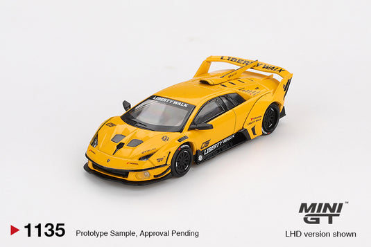 Lamborghini MURCIELAGO LB- SILHOUETTE WORKS GT EVO YELLOW 2025 (LHD) MINI GT 1:64