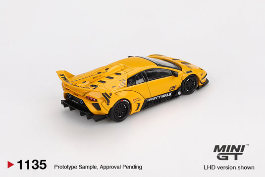 Lamborghini MURCIELAGO LB- SILHOUETTE WORKS GT EVO GEEL 2025 (LHD) MINI GT 1:64