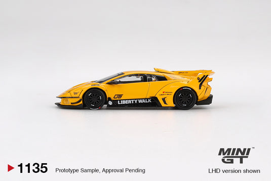 Lamborghini MURCIELAGO LB- SILHOUETTE WORKS GT EVO GEEL 2025 (LHD) MINI GT 1:64