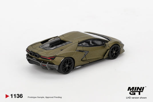 Lamborghini REVUELTO MAT GROEN 2023 (LHD) MINI GT 1:64