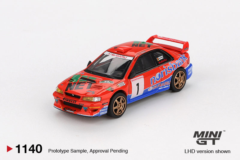 Laad de afbeelding in de Gallery-viewer, Subaru IMPREZA WRC97 #1 DRM KAMPIOEN 1999 (LHD) MINI GT 1:64
