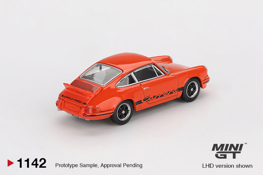 Porsche 911 CARRERA RS 2.7 TANGERINE 1973 (LHD) MINI GT 1:64