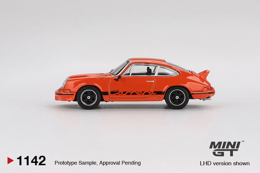 Porsche 911 CARRERA RS 2.7 TANGERINE 1973 (LHD) MINI GT 1:64
