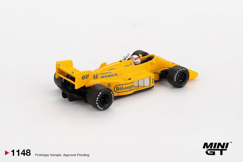Chargez l&#39;image dans la visionneuse de la galerie, Lotus 99T #11 SATORU NAKAJIMA MONACA F1 GP 1987 (LHD) MINI GT 1:64

