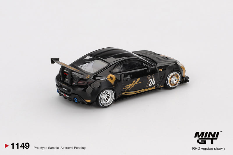 Chargez l&#39;image dans la visionneuse de la galerie, Toyota GR SUPRA LB-NATION NOIR &amp; OR 2025 (RHD) MINI GT 1:64

