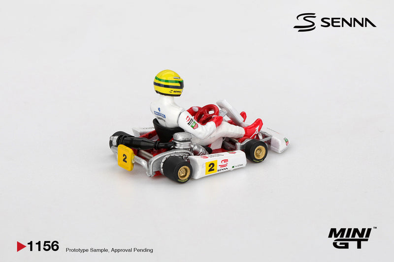 Chargez l'image dans la visionneuse de la galerie, Kart FORMULE K #2 AYRTON SENNA DA SILVA MAÎTRES DE PARIS-BERCY 1993 (LHD) MINI GT 1:64
