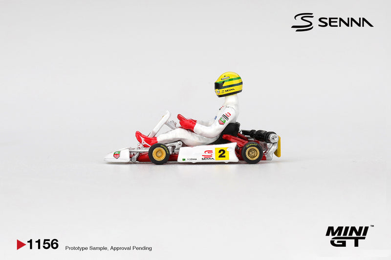 Chargez l'image dans la visionneuse de la galerie, Kart FORMULE K #2 AYRTON SENNA DA SILVA MAÎTRES DE PARIS-BERCY 1993 (LHD) MINI GT 1:64
