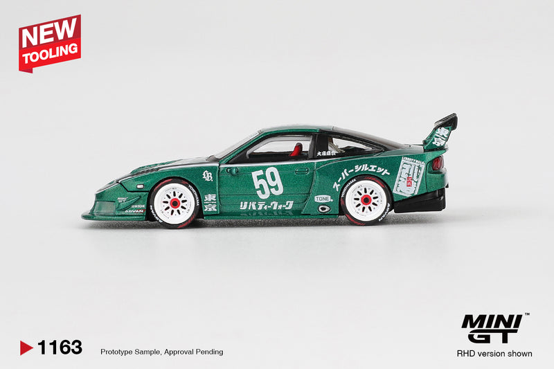 Chargez l'image dans la visionneuse de la galerie, Nissan 180SX LB-SUPER SILHOUETTE TAS 2026 (RHD) MINI GT 1:64
