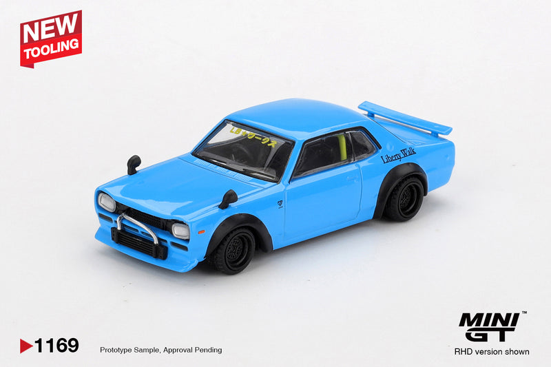 Laad de afbeelding in de Gallery-viewer, Nissan HAKOSUKA BLAUW NISSAN LB★WORKS HAKOSUKA 2015 (RHD) MINI GT 1:64
