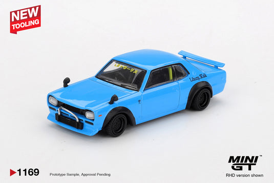 Nissan HAKOSUKA BLEU NISSAN LB★WORKS HAKOSUKA 2015 (RHD) MINI GT 1:64