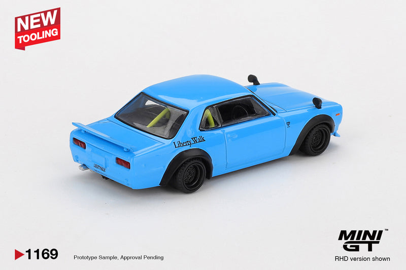 Laad de afbeelding in de Gallery-viewer, Nissan HAKOSUKA BLAUW NISSAN LB★WORKS HAKOSUKA 2015 (RHD) MINI GT 1:64
