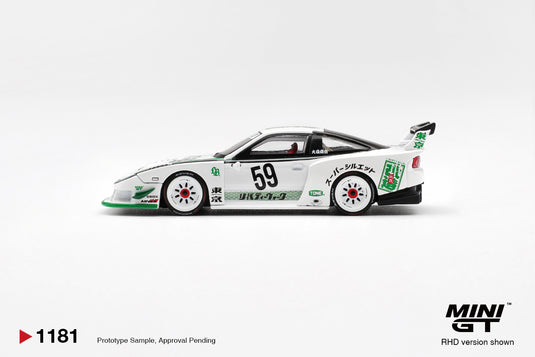 NISSAN 180SX LB-SUPER SILHOUETTE WIT 2026 (RHD) MINI GT 1:64