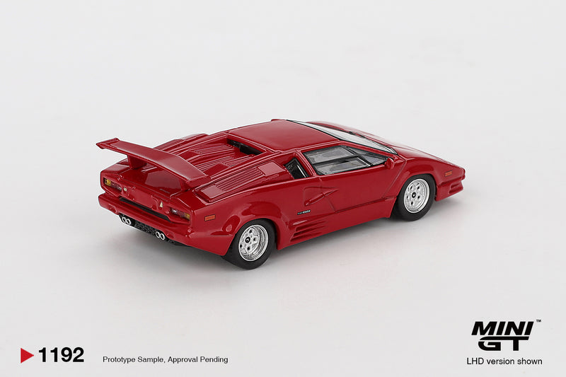 Load image into Gallery viewer, Lamborhini COUNTACH 25TH ANNIVERSARY RED 1988 (LHD) MINI GT 1:64
