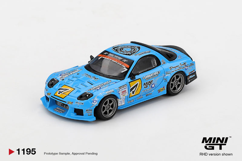Laad de afbeelding in de Gallery-viewer, Mazda RX7 (FD3S) RE-AMEMIYA D1GP 2025 (RHD) MINI GT 1:64
