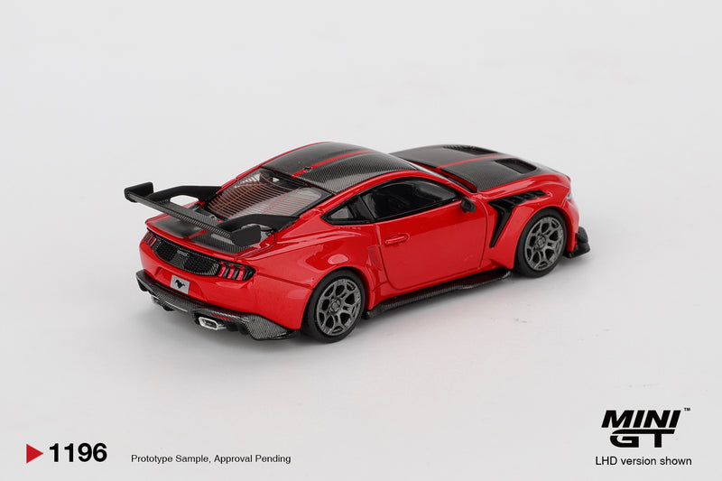 Laad de afbeelding in de Gallery-viewer, Ford MUSTANG GTD RACE ROOD 2025 (LHD) MINI GT 1:64
