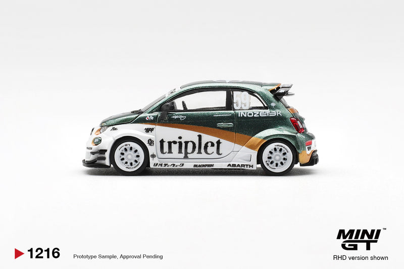 Laad de afbeelding in de Gallery-viewer, ‼️SPECIALE EDITIE‼️FIAT 595 ABARTH LB-WORKS TY EDITION 2026 (RHD) MINI GT 1:64
