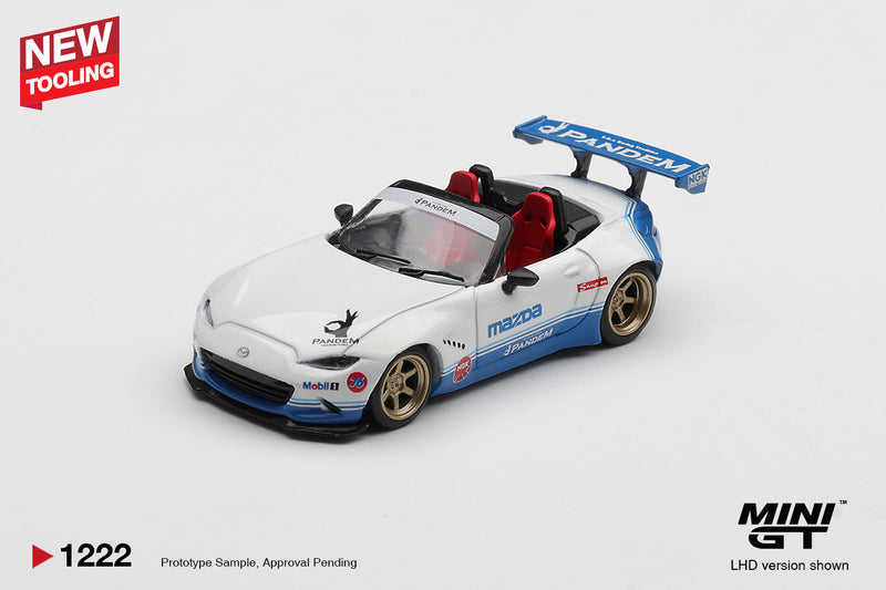 Laad de afbeelding in de Gallery-viewer, MAZDA MX-5 (ND) MIATA PANDEM IMSA 2025 (LHD) MINI GT 1:64
