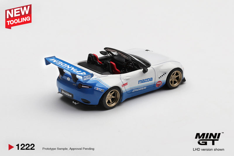 Laad de afbeelding in de Gallery-viewer, MAZDA MX-5 (ND) MIATA PANDEM IMSA 2025 (LHD) MINI GT 1:64
