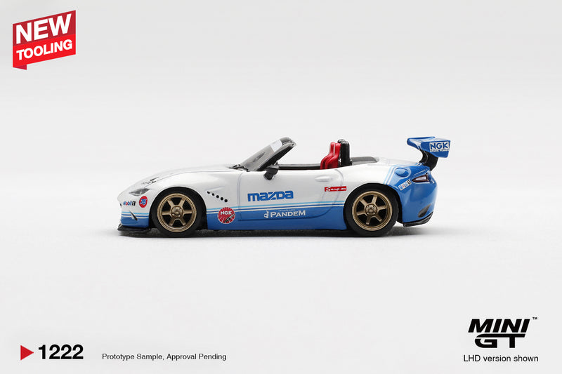 Laad de afbeelding in de Gallery-viewer, MAZDA MX-5 (ND) MIATA PANDEM IMSA 2025 (LHD) MINI GT 1:64
