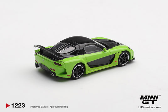 MAZDA RX-7 (FD) VEILSIDE FORTUNE7 GROEN 2012 (LHD) MINI GT 1:64