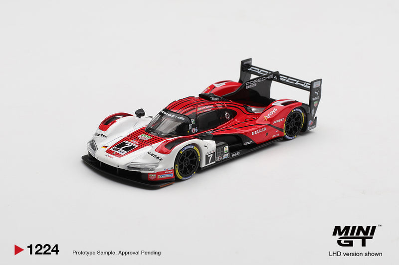 Chargez l'image dans la visionneuse de la galerie, PORSCHE 963 #7 PORSCHE PENSKE MOTORSPORT VAINQUEUR DES 24 HEURES DE DAYTONA 2025 (LHD) MINI GT 1:64

