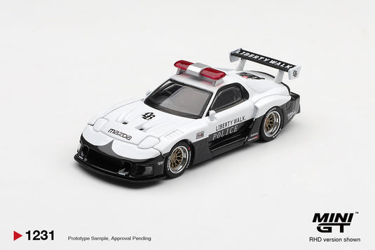MAZDA RX7 LB-SUPER SILHOUETTE POLICE 1998 (RHD) MINI GT 1:64