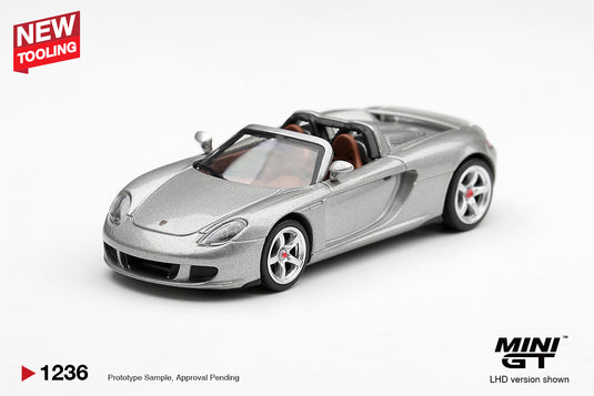 PORSCHE CARRERA GT SILVER METALLIC 2006 MINI GT 1:64