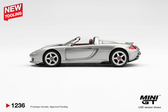 PORSCHE CARRERA GT SILVER METALLIC 2006 MINI GT 1:64