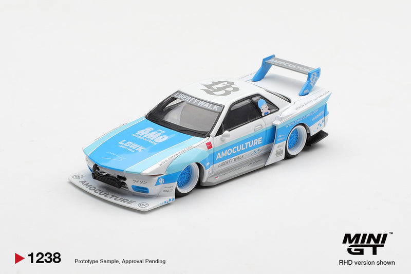 Laad de afbeelding in de Gallery-viewer, NISSAN SKYLINE GTR (R32) LBWK KAIDO WORKS AMOCULTURE 2026 MINI GT 1:64
