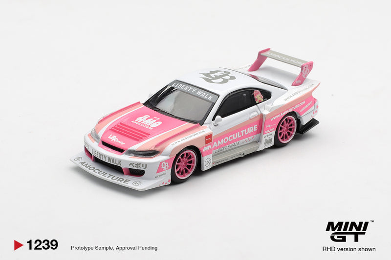Laad de afbeelding in de Gallery-viewer, NISSAN SILVIA (S15) LB-SUPER SILHOUETTE AMOCULTURE 2026 MINI GT 1:64
