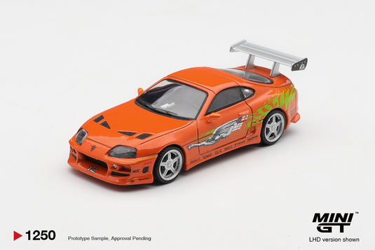 TOYOTA SUPRA MK4 (A80) ROMEX BRIAN O'CONNER "FAST & FURIOUS" 2001 (ONLY BLISTER PACK) MINI GT 1:64