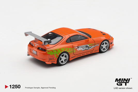 TOYOTA SUPRA MK4 (A80) ROMEX BRIAN O'CONNER "FAST & FURIOUS" 2001 (ONLY BLISTER PACK) MINI GT 1:64