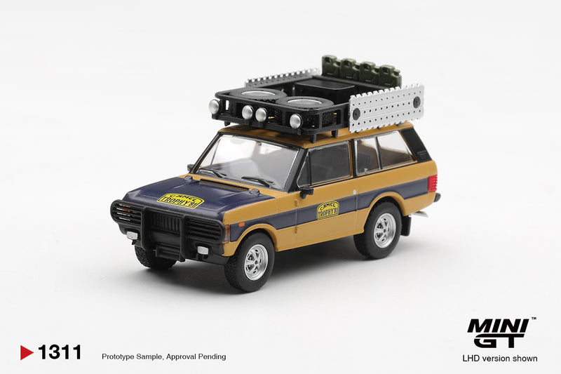 Chargez l'image dans la visionneuse de la galerie, LAND ROVER RANGE ROVER CAMEL TROPHY N.SUDMANN &amp; F.HOFMANN SUMATRA 1981 MINI GT 1:64
