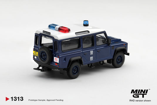 LAND ROVER DEFENDER 110 ROYAL HK POLICE TAI PO DISTRICT HK EXCLUSIVE ‼️ONLY BLISTER PACK‼️ MINI GT 1:64