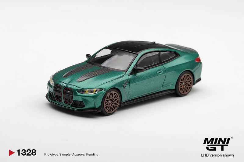 Chargez l'image dans la visionneuse de la galerie, BMW M4 (G82) CS VERT MÉTALLISÉ FROZEN ISLE OF MAN 2024 MINI GT 1:64

