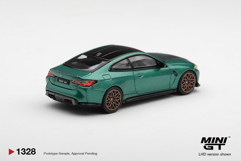 Chargez l'image dans la visionneuse de la galerie, BMW M4 (G82) CS VERT MÉTALLISÉ FROZEN ISLE OF MAN 2024 MINI GT 1:64
