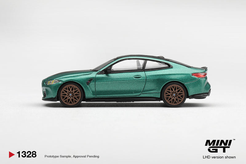 Chargez l'image dans la visionneuse de la galerie, BMW M4 (G82) CS VERT MÉTALLISÉ FROZEN ISLE OF MAN 2024 MINI GT 1:64
