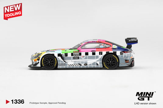 MERCEDES-BENZ AMG GT3 888 MERCEDES-AMG TEAM GMR MEGUIARS BATHURST 12 HOUR 2025 MINI GT 1:64